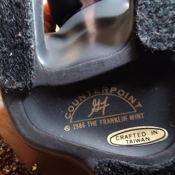 Vintage 1986 Franklin Mint “Counterpoint” Black & White Cat Pair. SHIPS FREE - Picture 7 of 8